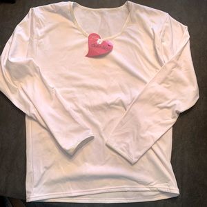 2 for $15. Bella’s Stuff Plus Size Thermal Shirt in White - Size 3x